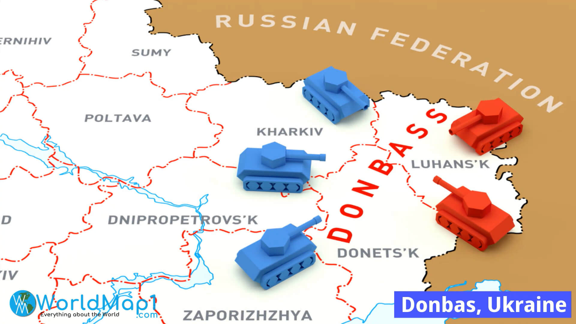 Donbas Region in Ukraine